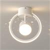 Kuwork Plafoniera LED Soffitto, Plafoniera Bagno Con Faretto Orientabile a 90°, Lampadario Led Soffitto per Camera da Letto, Sala da Pranzo, Corridoi, Scale, 4000K Neutra Bianco