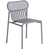 Petite Friture - Sedia impilabile Week-end - Grigio - Alluminio - Designer Studio BrichetZiegler