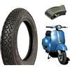 ECOVELO PNEUMATICO DEESTONE 3.00-10 42J + CAMERA COPERTONE DISEGNO MICHELIN COMPATIBILE CON VESPA 50 SPECIAL PK 50