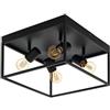 Eglo Soffitto SILENTINA luce nero L: 36cm B: H 36 centimetri: 20,5cm