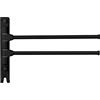 Görbach Portasciugamani multifunzionale in Alluminio Portasciugamani da Bagno Porta Salviette Bagno Braccio Portaasciugamano Nero(Hh-2MS)