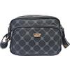 COVERI COLLECTION Borsa Donna Spallaccia Francesina in Ecopelle Stampa Personalizzata Multitasche Tracolla Regolabile Dimensioni: 25 X 18 X 9 cm. ART. 80013 (NERO)