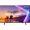 Philips Smart TV 55 Pollici 4K Ultra HD Display QLED Sistema Titan OS Ambilight Classe F colore Nero - 55PUS8510