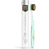 Nano-b Natural Charcoal & Gold Toothbrush Green Handle