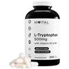 HIVITAL foods L-Triptofano 500 mg. 240 capsule vegane per 8 mesi di trattamento. | 500 mg di Triptofano puro con 16 mg di Vitamina B3 (100% NRV) e 1,4 mg di Vitamina B6 (100% NRV). Prodotto da HIVITAL