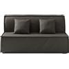 EVERGREENWEB MATERASSI & BEDS EVERGREENWEB Divano Letto 3 Posti con Materasso Matrimoniale 160x190 Ortopedico Prontoletto RICHIUDIBILE con Rivestimento SFODERABILE e Lavabile, Coppia Cuscini SUPERSOFT Abbinati, Grigio Scuro, ELLEN