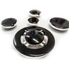 JPshop - Kit 5 bruciatori adattabile a piano cottura compatibile con Ariston - Nardi - Franke completo di piattelli spartifiamma di cui una tripla corona