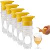 Ockyunoo 5 Pezzi Di Spremilimoni Manuale, Spremiagrumi Portatile con Tappo Vite e Filtro Integrato, Lemon Mini Squeezer, Spremiagrumi Manuale in Plastica, per uso Domestico, Campeggio e Picnic