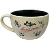 CARTOON Tazza larga Topolino Disney in ceramica tazzone ciotola da colazione 740 ml per bambini