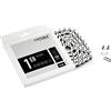 Connex e di Bike 1e8, Versione Rinforzata, Completamente mozzo schaltungs, 132 Maglie Catena, Argento, Misura Standard