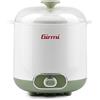 Girmi YG02, Yogurtiera Elettrica con Accessori per Yogurt Greco, Capacità Totale 1,5 litri, 2 Contenitori per utilizzo continuo, Coperchio trasparente con maniglia, Bianco/Verde