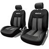 Sparco SPC1018GR Set di 2 Cover Anteriori per Auto, 6 Pezzi, S-Line, Grigio (Individuale)