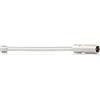 Hazet 4766-1 Chiave per Candele di Accensione, Argento, Attacco Quadro, Cavo, 10 mm 3/8 di Pollice