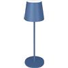 MAJESTIC AGATA - Lampada da tavolo LED senza fili ricaricabile, Lunga durata, Dimmer Touch, Luce Calda-Naturale-Fredda, per interni ed esterni IP54, H37cm, BLU PASTELLO