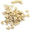 HREDZEO Pulsante Dell'Orso,100 Pcs Bottoni in Legno Beige con Testa di Orso Bottoni in Legno Naturale Orso Bottoni Decorativi Rotondi per Cucito Scrapbook Fai da Te Artigianato Fatto a Mano