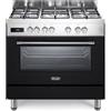 De'Longhi PRO 96 MA ED cucina Elettrico Gas Nero, Acciaio inox