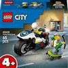 LEGO City Inseguimento Moto Polizia, Playset con 65 Pezzi