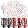 KALEFUL Adesivi Unghie Natale, 9 Fogli Autoadesivi Nail Art Stickers Unghie Decorazioni
