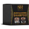 SEVICH Shampoo Sevich Tintura per Barba Nera, Cura Della Barba Riparazione Grigio Copertura Baffi Balsamo Ammorbidente, Senza Profumo