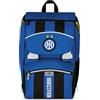 Seven Inter Zaino Calcio Doppio Scomparto Estensibile, Blu, Maxi Capienza, Schienale Preformato, Bambino, Elementare