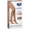DESA PHARMA Srl Sauber Linea Classica Gambaletto Punta Aperta 70 denari Colore Neutro Beige Taglia 2