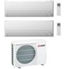 Mitsubishi Electric Condizionatore Climatizzatore Mitsubishi Electric Dual Split Inverter R-32 MSZ-BT25VGK + BT35VGK Wi-Fi Integrato con MXZ-3F54VF4