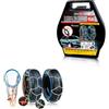 CARALL Catene Da Neve 245/65R17, 255/60R17, 265/55R17,245/60R18, 255/55R18, 265/50R18, 275/50R18, 285/45R18,215/65R19, 245/55R19, 255/50R19, 265/45R19, 285/40R19, 295/35R19