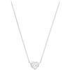 JOOP! Collana da donna in argento Sterling 925, con zirconi sintetici, 42+3 cm, bianco, a forma di cuore, in confezione regalo, 2039689, Pietra Del Cuore
