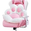 DOBUONO Cuscino per sedia a forma di zampa di gatto, a forma di zampa di gatto, 61 x 61 cm, cuscino per sedia da gioco, cuscino per divano per ragazze, sedia da gamer, accessori kawaii, decorazione per camera