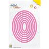 Nellie's Choice Fustella Ovale, 7 Fustelle Multi Cornice, 11.7 x 9 cm, per Creare Biglietti, Natale, Scrapbooking, Fai da Te, DIY