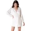Lovable Vestaglia Kimono Bridal Satin Donna, Avorio, M