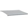 vidaXL Tenda da Sole Retrattile Manuale Antracite e Bianco 500x350 cm, Tenda Retrattile, Tenda da Patio, tettoia, Tenda da Sole, tettoia per Porta