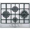 Glem Gas GT645IX Piano Cottura 4 Fuochi a Gas 60 cm (1 Bruciatore Wok Tripla Corona) colore Inox