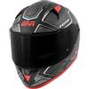GIVI Casco Givi Integrale 50.6f Stoccarda Deep Nero Opaco/rosso, TAGLIA Tg. XS
