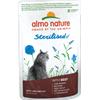 Almo Nature Sterilised con Manzo 70 g - Cibo Completo per Gatti Sterilizzati