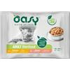 Oasy Bocconcini in Salsa Multipack Sterilized - 4x85g Cibo Umido per Gatti