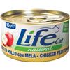 Life Cat Natural Filetti di Pollo con Mela 85g - Cibo Umido per Gatti