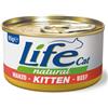 Life Cat Natural Kitten Manzo 85g - Cibo Umido per Gatti Cuccioli