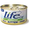 Life Cat Natural Kitten Pollo 85g - Cibo Umido per Gatti Cuccioli