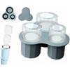 Gestionale Smarty Stampo Ghiaccio per Stnley Cup, Stampo per Cubetti di Ghiaccio in Silicone con Coperchio per Bicchieri da 20-40OZ,Ghiaccio Stampi Riutilizzabili con 3 Stampi a Cilindro Cavo per Cocktail Whisky Caffè