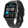 Trevi T-FIT 270 CALL Orologio Smart con Funzione Chiamata, Bluetooth, Grande Display e Cassa in Metallo, Controllo Salute e Stato di Benessere, Monitoraggio del Sonno, Resistente all'Acqua IP67, Nero