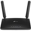 TP-Link Archer Mr200 V4.0 Router 4G Cat4 150 Mbps, Wi-Fi Ac750 Dual Band, Microsim, 4 Porta Lan, Wan, Senza Configurazione, Nero, ‎14.5 x 20.2 x 3.4 cm, 210 g