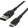 Belkin BoostCharge Cavo da USB-C a USB-A, Cavo USB C, Cavo USB Type-C per iPhone 16/15, Plus, Pro, Pro Max, Samsung Galaxy S24, S24+, S24 Ultra, Pixel, iPad Pro, Nintendo Switch e altri - 15 cm, nero