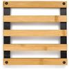kela Sottobicchieri in bambù 20 x 20 x 3 cm KIRIL, sottobicchieri in legno quadrati, resistenti al calore