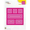 Nellie's Choice Quadrato, 31 Fustelle Multi Cornice, 12.3 x 12.3 cm, per Creare Biglietti, Natale, Scrapbooking, Fai da Te, DIY, Rosa, 123x123mm