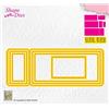 Nellie's Choice, 1.6 x 3.5 cm a 12.4 x 4.7 cm Fustelle, per Creare Biglietti, Natale, Scrapbooking, Fai da Te, DIY, Giallo, 81x35 / 87x41 / 124x47 / 44x28 / 22x41 / 16x35mm