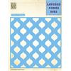 Nellie's Choice Fustella, Goccia Quadrata Layer goccia quadrata, Forma Geometrica, 10.6 x 15 cm Fustella a Strati, Fustella da Taglio per Biglietti, Scrapbooking, Fai da Te, DIY