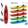 Big Mama Kayak kayak biposto Mojito FISHING Big Mama Kayak canoa con 2 + 1 Posti 380 Cm + 2 Pagaie + 2 Gavoni + 2 ruote integrate + 4 portacanne