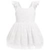 FYMNSI Vestito da bambina per neonati, per battesimi, per neonati, in pizzo, estivo, per feste, 1° compleanno, per feste, bianco, 18-24 Mesi
