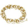 PATIKIL 2m/6.6 Piedi Oro Collegamento Catena Smalto Perle Satellite Bianco | Inox Acciaio, per gioielle Creazione Fai-da-Te, Collana Braccialetti Accessori